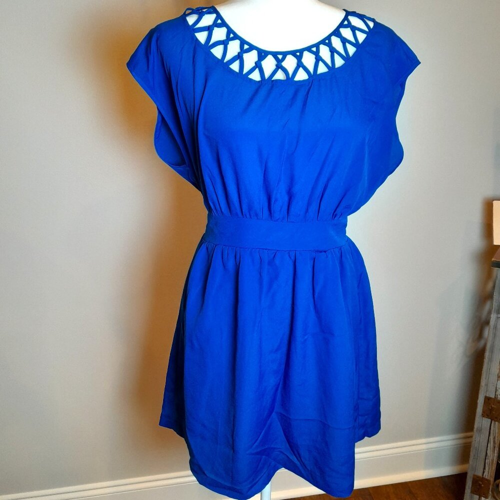Y2K Pretty Blue Detail Dress